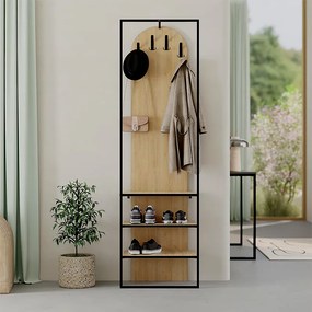 Έπιπλο εισόδου Archy Megapap χρώμα sapphire oak 53x31,7x180εκ.