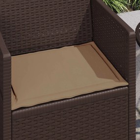 vidaXL Μαξιλάρια καθισμάτων 2 τμχ. Πολυεστέρας Taupe 47 x 36 x 2 εκ.
