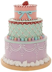 Χριστουγεννιάτικη Διακοσμητική Φιγούρα Cake Gingerbread 87221 26x26x31cm Multi