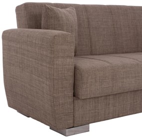 Καναπές - Κρεβάτι Polya Διθέσιος Καφέ 150x84x88 εκ. 150x84x88 εκ.