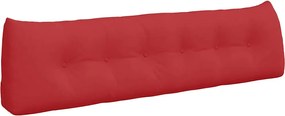vidaXL Μαξιλάρι Πλάτης Κόκκινο 180 x 24 x 50 εκ ύφασμα