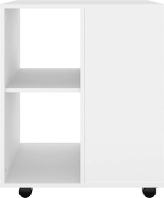 vidaXL Ντουλάπι Τροχήλατο Λευκό 60 x 53 x 72 εκ. από Επεξ. Ξύλο