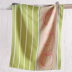Πετσέτα Κουζίνας Pepper Green Ρυθμός 50x70cm 100% Cotton