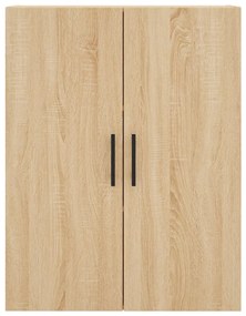vidaXL Ντουλάπι Sonoma δρυς 69,5 x 34 x 180 εκ. από Επεξεργασμένο Ξύλο