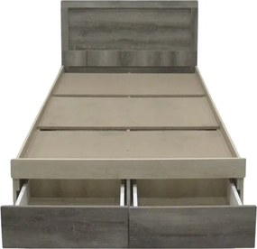 Κρεβάτι μονό Olympus pakoworld με συρτάρι castillo toro 100x200εκ
