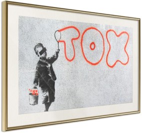 Αφίσα - Banksy: Tox - 30x20 - Χρυσό - Με πασπαρτού