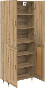 vidaXL Highboard Artisan Oak 69,5 x 34 x 180 εκ. Επεξεργασμένο ξύλο