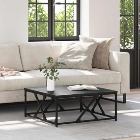 vidaXL Τραπεζάκι σαλονιού Μαύρη Οξυά 70 x 70 x 30 cm