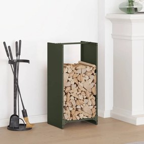 vidaXL Ράφι Καυσόξυλων 40x30x80 εκ. Χάλυβας ψυχρής έλασης
