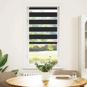 vidaXL Σύστημα Σκίασης Ρόλερ Zebra Μαύρο 40 x 100 εκ.
