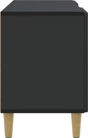 vidaXL Ντουλάπι TV 102 x 34,5 x 50 cm Μαύρο Επεξεργασμένο Ξύλο