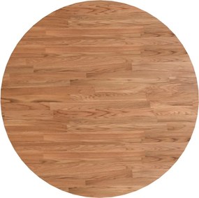vidaXL Επιφάνεια Τραπεζιού Στρογγυλή Αν. Καφέ Ø90x1,5 εκ. Ξύλο Δρυς