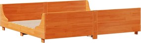 vidaXL Σκελετός Κρεβ. Χωρίς Στρώμα Καφέ Κεριού 180x200 εκ Μασίφ Πεύκο