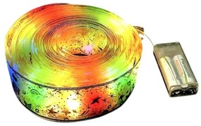 Χριστουγεννιάτικη διακοσμητική κορδέλα με φωτισμό - 5m - 153056 - RGB-153056_rgb