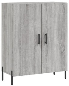 vidaXL Ντουλάπι Γκρι Sonoma 69,5 x 34 x 180 εκ. Επεξεργασμένο Ξύλο