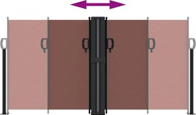 vidaXL Σκίαστρο Πλαϊνό Συρόμενο Καφέ 120 x 1000 εκ.