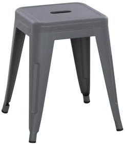 ΣΚΑΜΠΟ ΜΕΤΑΛΛΙΚΟ MELITA HM0096.50 ΣΕ ΓΚΡΙ ΜΑΤ ΧΡΩΜΑ 39x39x46Υεκ. (1 Τεμμάχια)