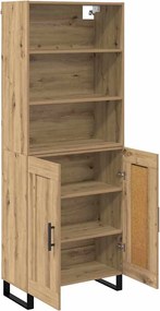 vidaXL Highboard 2 pcs Artisan Oak Επεξεργασμένο ξύλο