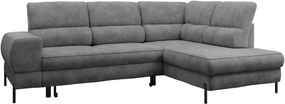 Γωνιακός καναπές Clinton-Gkri Skouro-Δεξιά - 253.00Χ174.00Χ73.00cm
