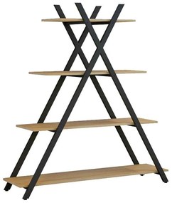 Bookcase Tree black-natural 120x33x135cm 120x33x135 εκ.