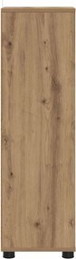 vidaXL Ντουλάπι Μπάνιου με συρτάρι Artisan Oak 30,5 x 30 x 101 εκ
