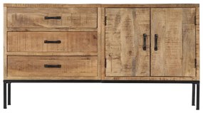 vidaXL Μπουφές 140 x 35 x 75 εκ. από Μασίφ Ξύλο Μάνγκο