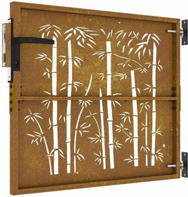 vidaXL Πύλη Κήπου 85 x 75 cm Ατσάλι με Επικάλυψη Πούδρας Κλειδώσιμο