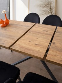 Τραπέζι Επεκτεινόμενο Καφέ FALCON 160x90x79