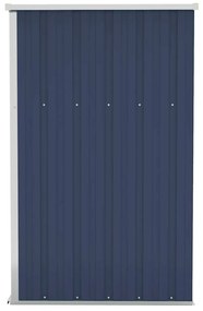 vidaXL Αποθήκη Κήπου Επιτοίχια Ανθρακί 118 x 100 x 178 εκ. από Ατσάλι