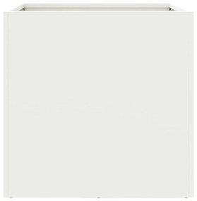 Ζαρντινιέρα Λευκή 49x47x46 εκ. από Χάλυβα Ψυχρής Έλασης - Λευκό