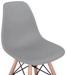 Σκαμπό μπαρ Renata Γκρί 58x56x107Υ εκ. 4αδα 58x56x107 εκ.