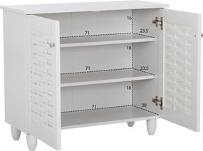 Παπουτσοθήκη-ντουλάπι REAL χρώμα λευκό 76.8x33.6x67.5