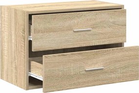 vidaXL Ντουλάπι με 2 συρτάρια Sonoma Δρυς 60x31x40 εκ. από Επεξ. Ξύλο