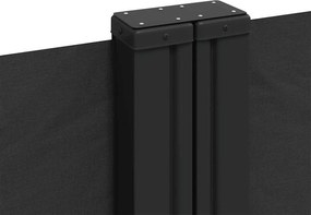vidaXL Σκίαστρο Πλαϊνό Συρόμενο Μαύρο 200 x 1200 εκ.
