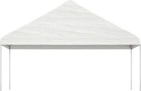 vidaXL Κιόσκι με Τέντα Λευκό 5,88 x 2,23 x 3,75 μ. από Πολυαιθυλένιο