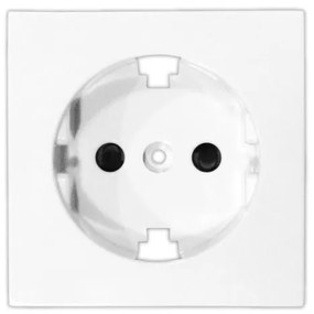 Πλακίδιο Πρίζας Σούκο Lumen-15-070-Λευκό 15-070
