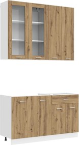 vidaXL Μονάδα κουζίνας LYON 4 pcs Artisan Δρυς Επεξεργασμένο Ξύλο