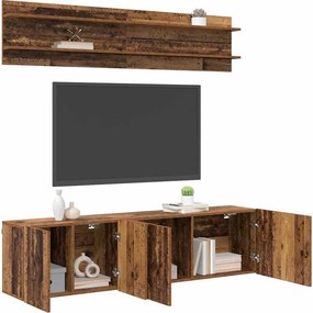 vidaXL Μονάδες TV 6 pcs Παλαιό ξύλο Επεξεργασμένο ξύλο