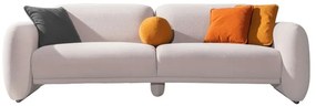 Καναπές Puffy 01-3093 Τριθέσιος 240x110x85cm Cream