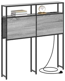 vidaXL Κεφαλάρι Αποθήκης με ράφι Γκρι sonoma 75 cm Επεξεργασμένο ξύλο