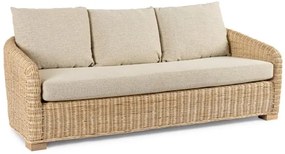 Καναπές Εξωτερικού Χώρου  Cadice Ρατάν Καφέ  165x77x80εκ. - Μπεζ