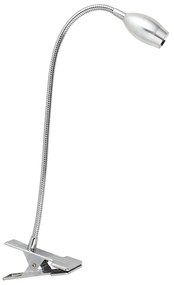 Σποτ Με Κλιπ Μονόφωτο LED Aca Swan SF126BLED340C Nickel Φυσικό Φως