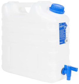 vidaXL Δοχείο Νερού με Βρύση Διαφανές 17 Λ. Πλαστικό