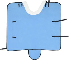 vidaXL Σαμάρι Ίππου Σκούρο Aqua 85 cm Πολικές φλις