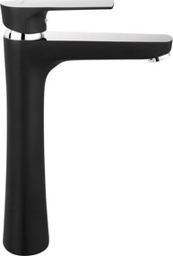 Ferro Algeo Square BAQ2LBLC Black/Chrome - Μπαταρία επιτραπέζιου νιπτήρα