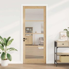 vidaXL Εσωτερική Πόρτα ORKDAL Καφέ 93 x 232 εκ.