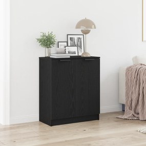 vidaXL Πλαϊνό γραφείο Μαύρη Οξυά 60 x 30 x 70 εκ. Επεξεργασμένο ξύλο