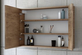 Drop Luxus PL Wood 85 - Καθρέπτης Με Ντουλάπι (75x12x50)