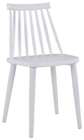 Καρέκλα Vanessa HM8052.11 43x46,5x82cm White Σετ 4τμχ Metal, Polypropylene