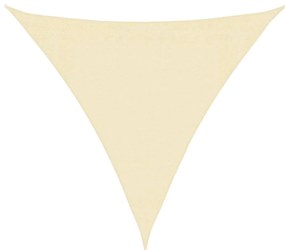 vidaXL Πανί Σκίασης Κρεμ 3 x 3 x 3 μ. από HDPE 160 γρ/μ²